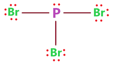 PBr3 lewis dot structure