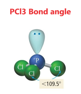 PCl3 bond angle