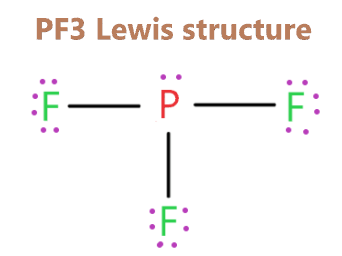 Phosphorous trifluoride (PF3) lewis structure