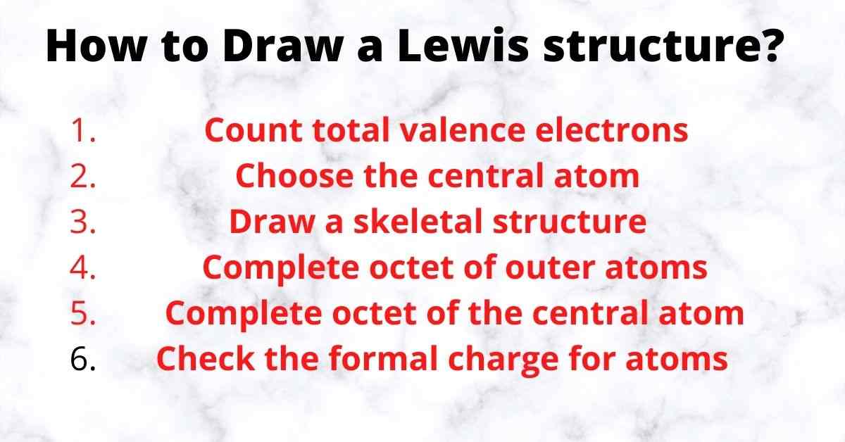 How to Draw a Lewis structure Easy and Quick Method