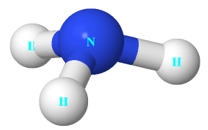 Ammonia (NH3) molecular geometry or shape