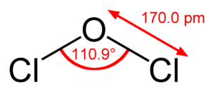 OCl2 bond angle