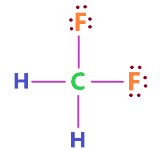 CH2F2 lewis dot structure