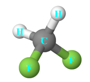 CH2F2 lewis structure molecular geometry