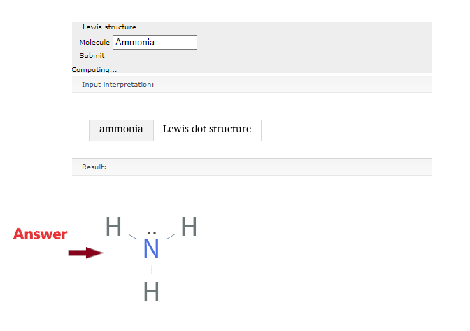 step 3 for using Lewis structure calculator