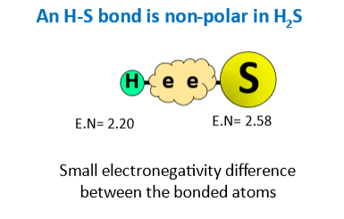 bonds in h2s are nonpolar