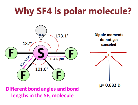 why SF4 is polar molecule