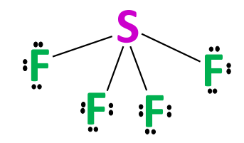 complete octet of outer atom in sf4