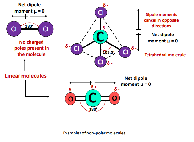 tell some examples of nonpolar molecule