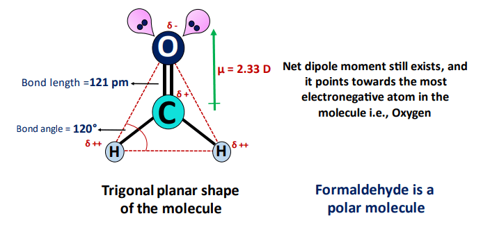 Why Formaldehyde (CH2O) is polar?