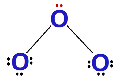 complete octet of central atom in o3