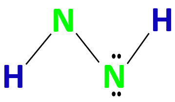 completing octet of outer atom in n2h2