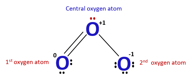 formal charge in o3 lewis structure