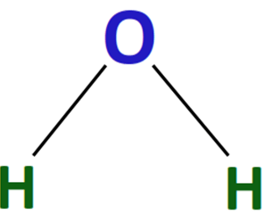 h2o skeletal structure