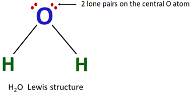 lone pairs in h2o lewis structure