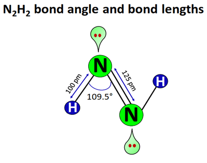 n2h2 bond angle