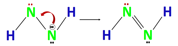 n2h2 lewis dot structure