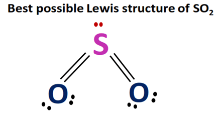 sulfur dioxide (SO2) lewis structure