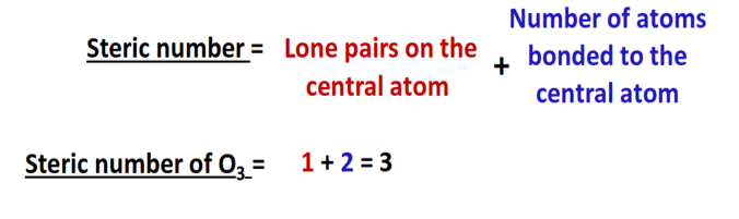 steric number for o3 hybridization