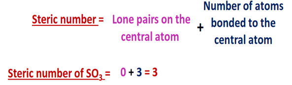 steric number for so3 hybridization