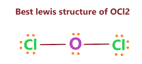 best lewis structure of ocl2