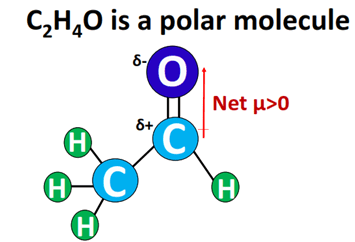 c2h4o polar or nonpolar