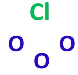 central atom in clo3-