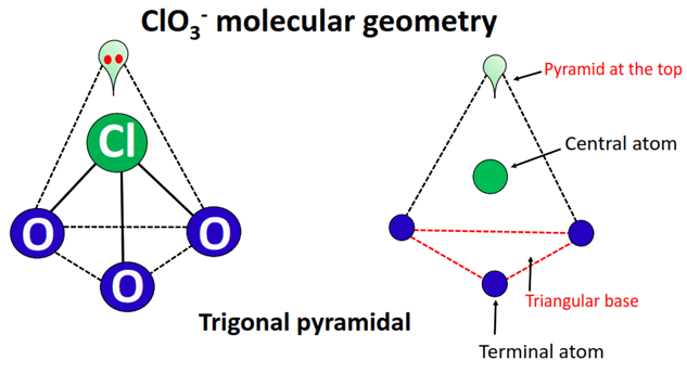 clo3- molecular geometry or shape