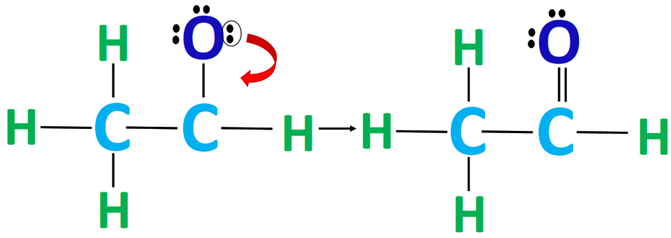 complete octet of central atom in c2h4o lewis structure