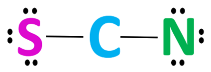 complete the octet of outer atoms in scn-