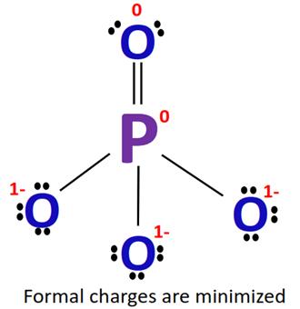 formal charge in po43- lewis structure