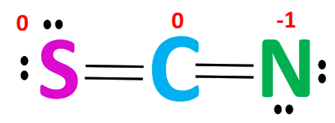 formal charge in scn- lewis structure