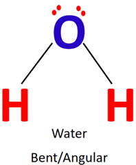 h2o molecular geometry is bent