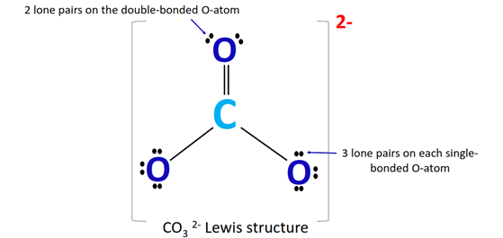 lone pair in co32- lewis structure