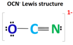 OCN- lewis structure, molecular geometry, hybridization, Polar or nonpolar