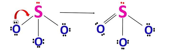 reducing the formal charge in so32- lewis structure