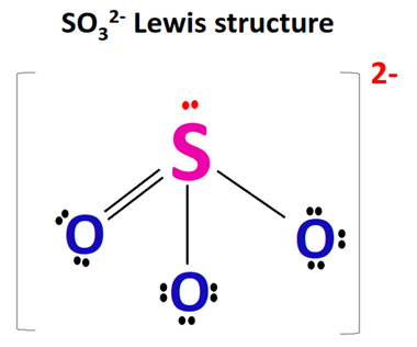 so32- lewis structure