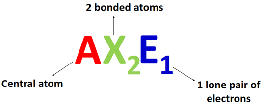 AX2E or AX2E1 in chemistry