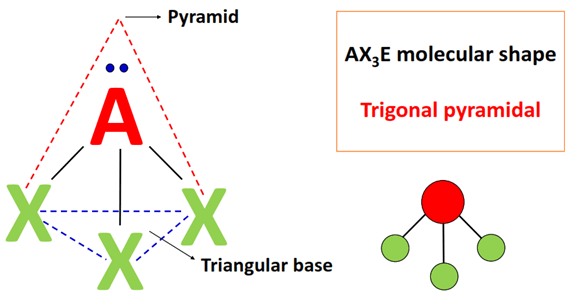 AX3E or AX3E1 molecular geometry or shape