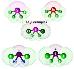 AX4E Molecular shape, Hybridization, Bond angle, Polarity