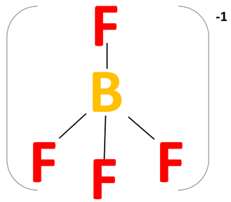 bf4- type of AX4 molecule