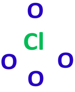 ClO4- lewis structure, molecular geometry, bond angle, hybridization