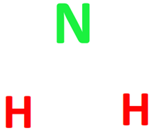 central atom in nh2-