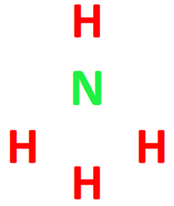 central atom in nh4+