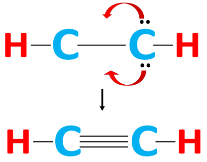 complete octet of central atoms in c2h2 lewis structure