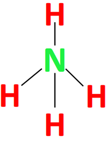 complete the octet of atoms in nh4+