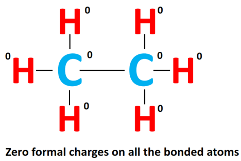 formal charge in c2h6 lewis structure