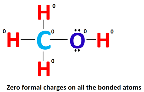 formal charge in ch3oh lewis structure