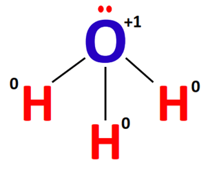 formal charge in h3o+ lewis structure