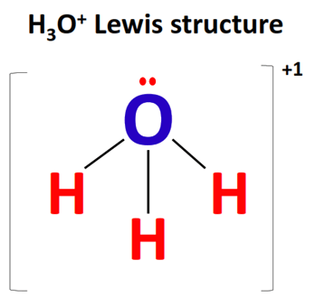 h3o+ lewis structure